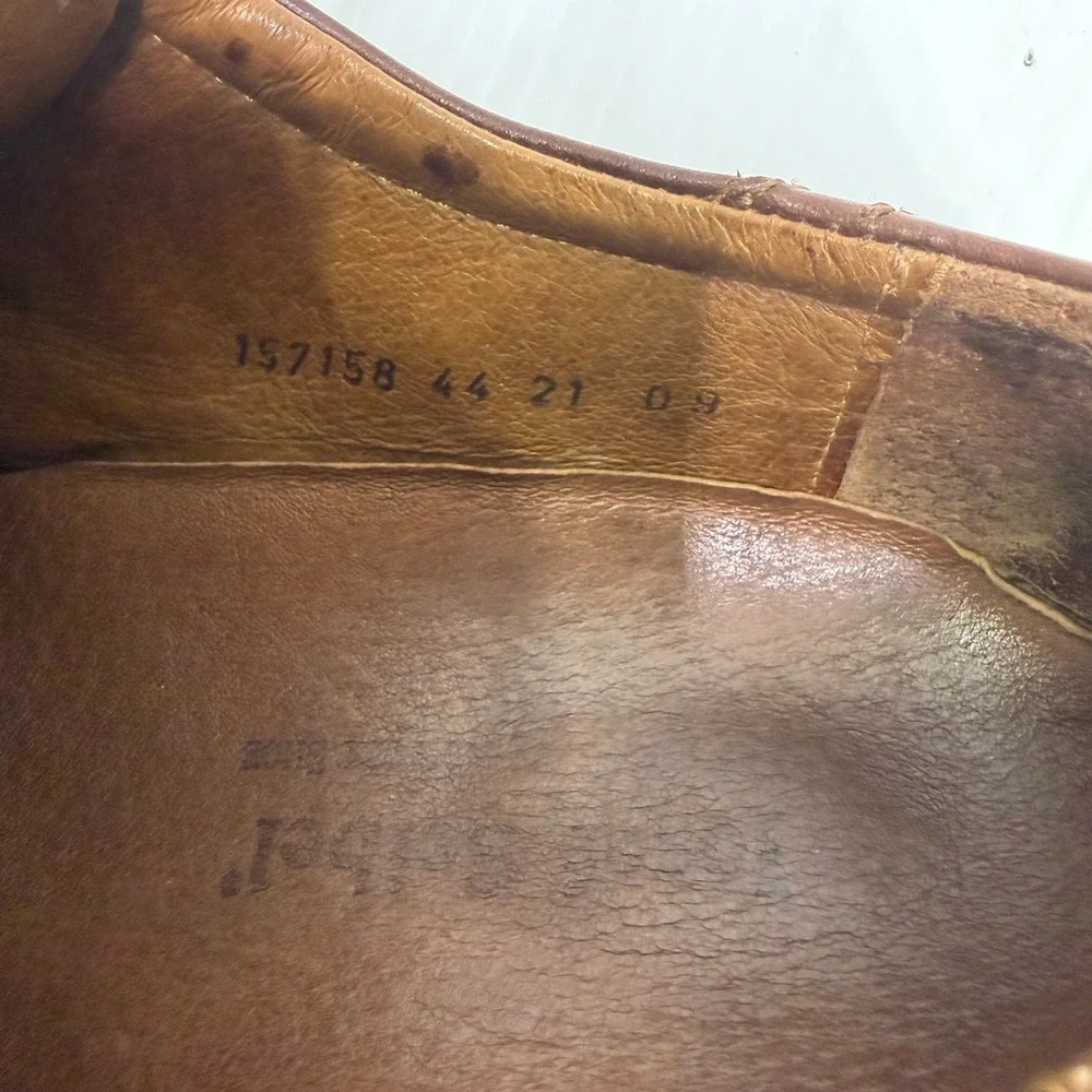 Josef Seibel Mens Brown Leather Bicycle Toe Derby Comfort Shoes EU 44 Hungary